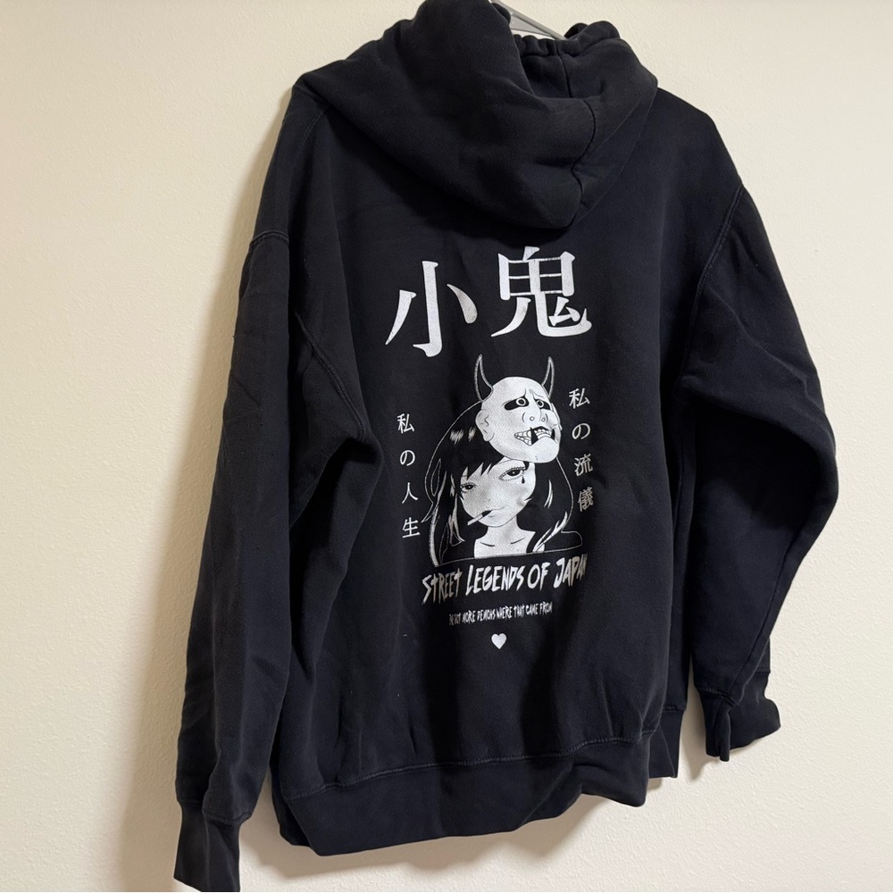 Kimoji Style Street Legends Black Hoodie